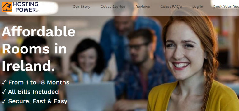 Hosting power, short and long-term stay website