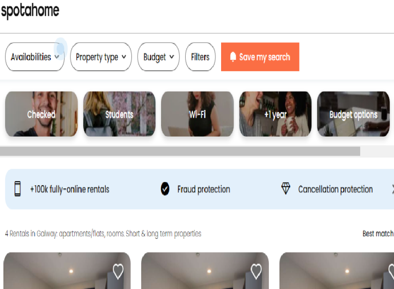 Spot a home website. Rent rooms and house